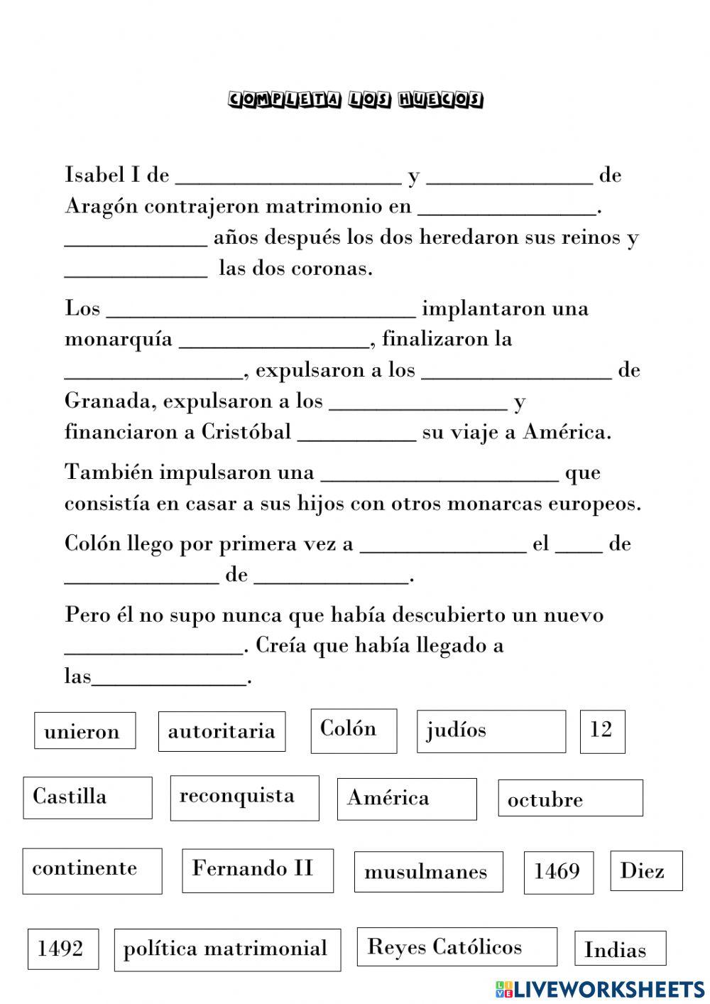 Reinado Reyes Católicos