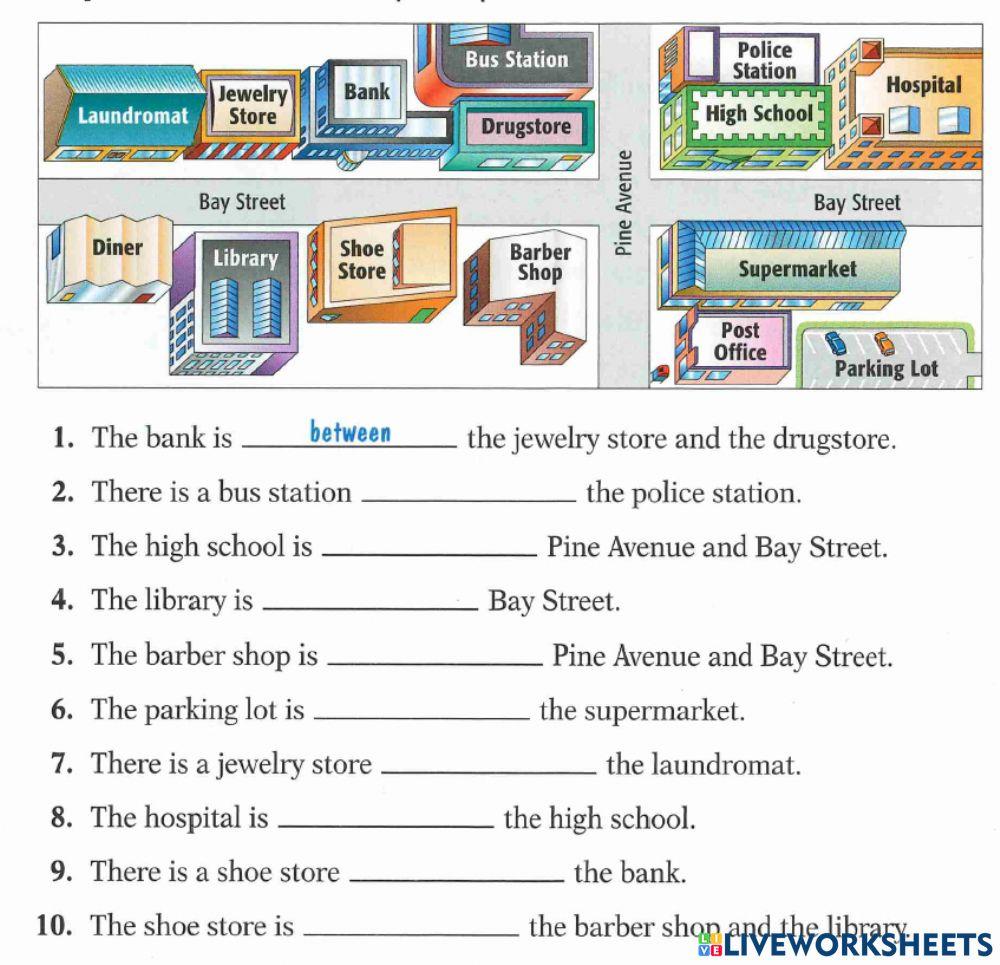 Prepositions of place