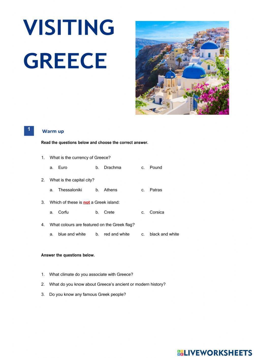 Greece B2 reading
