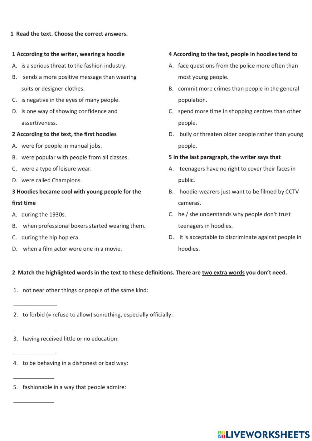 Intermediate Plus 2022- Final Exam