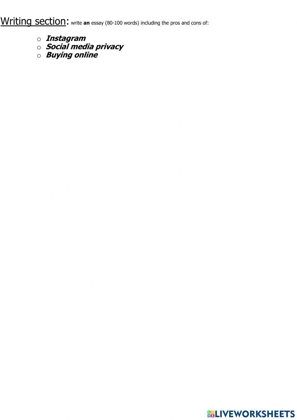 Intermediate Plus 2022- Final Exam