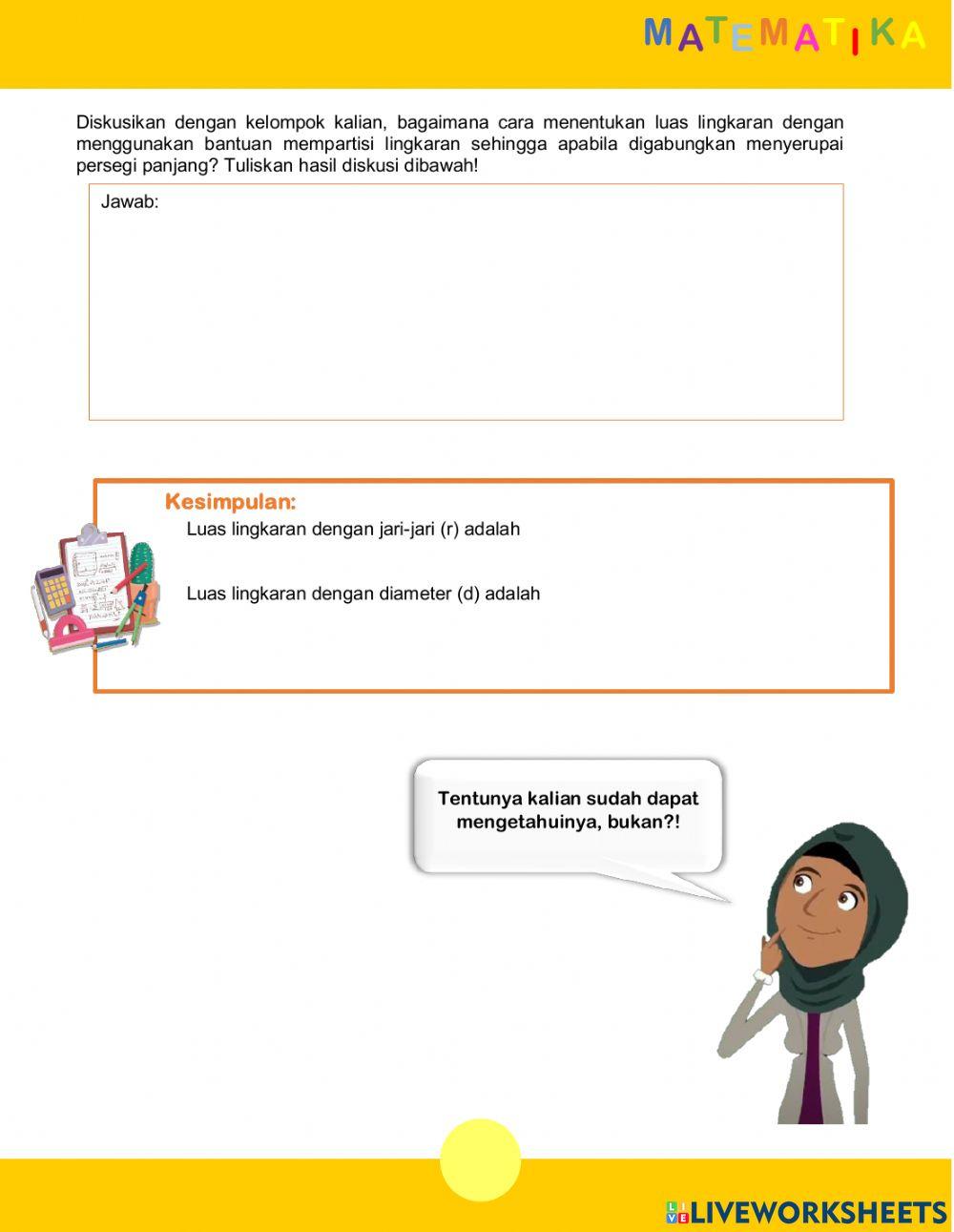 keliling dan luas lingkaran