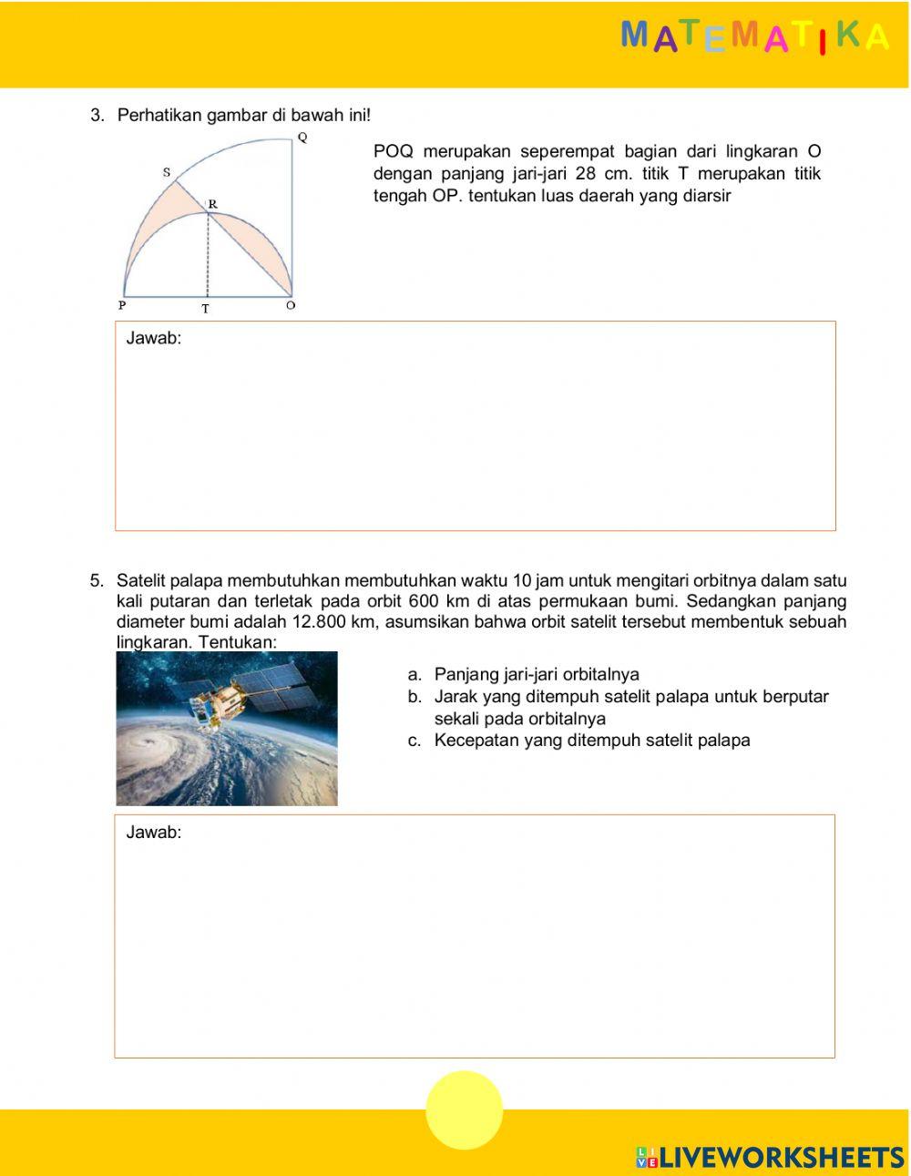 keliling dan luas lingkaran