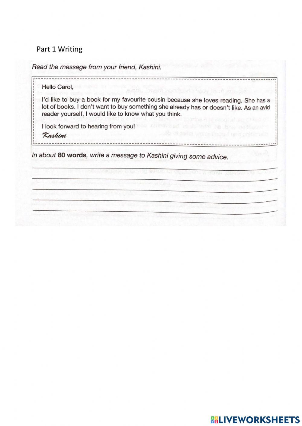 Form 1 English Assessment Test