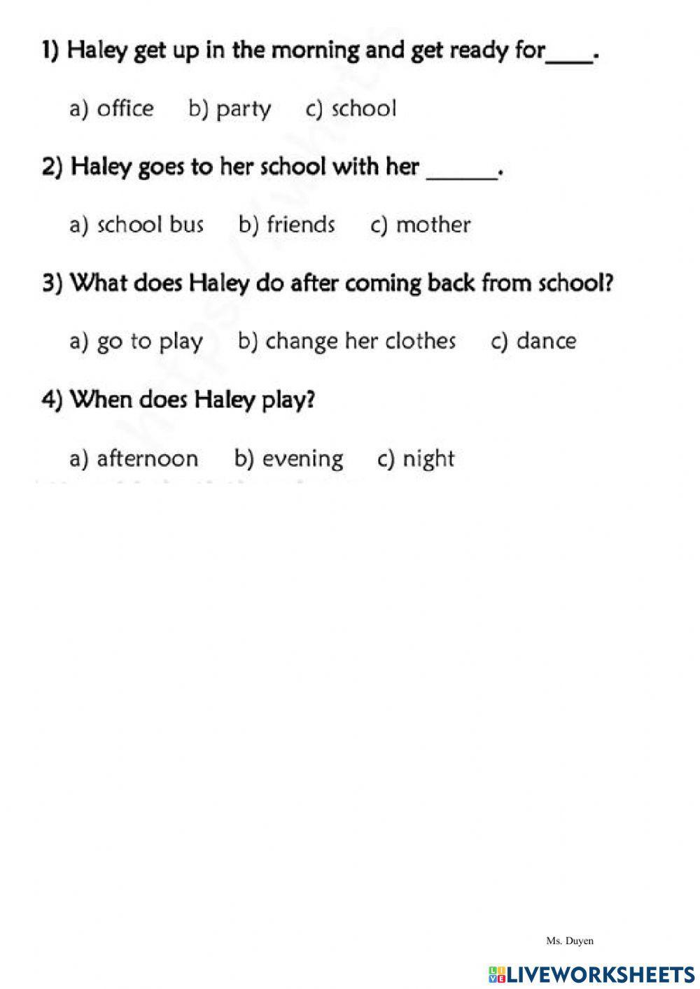 Test tiếng anh đầu vào