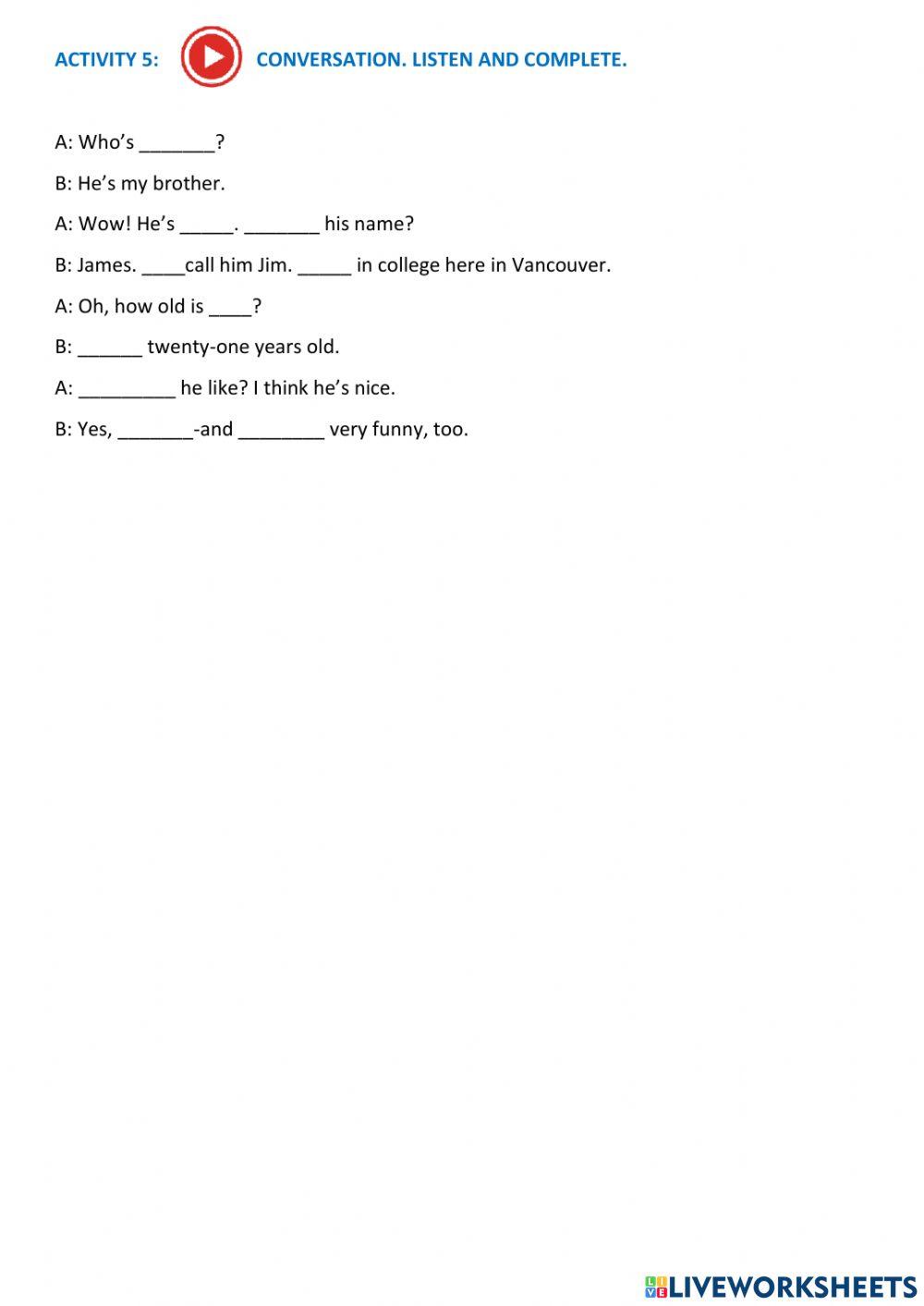 describing people-listening