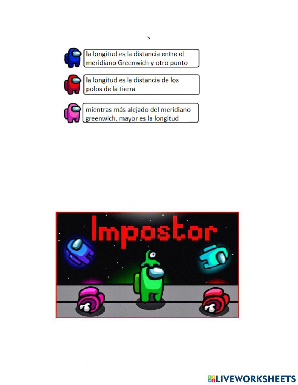 Among us paralelos y meridianos