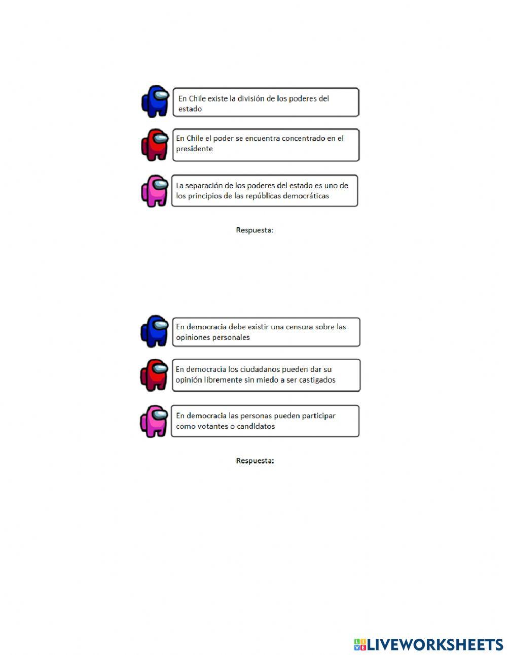 Among us organización política Chile