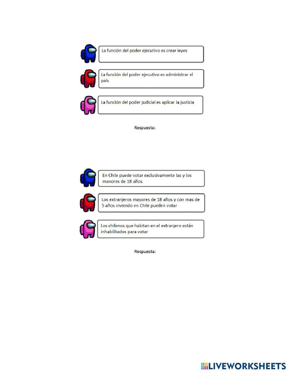 Among us organización política Chile