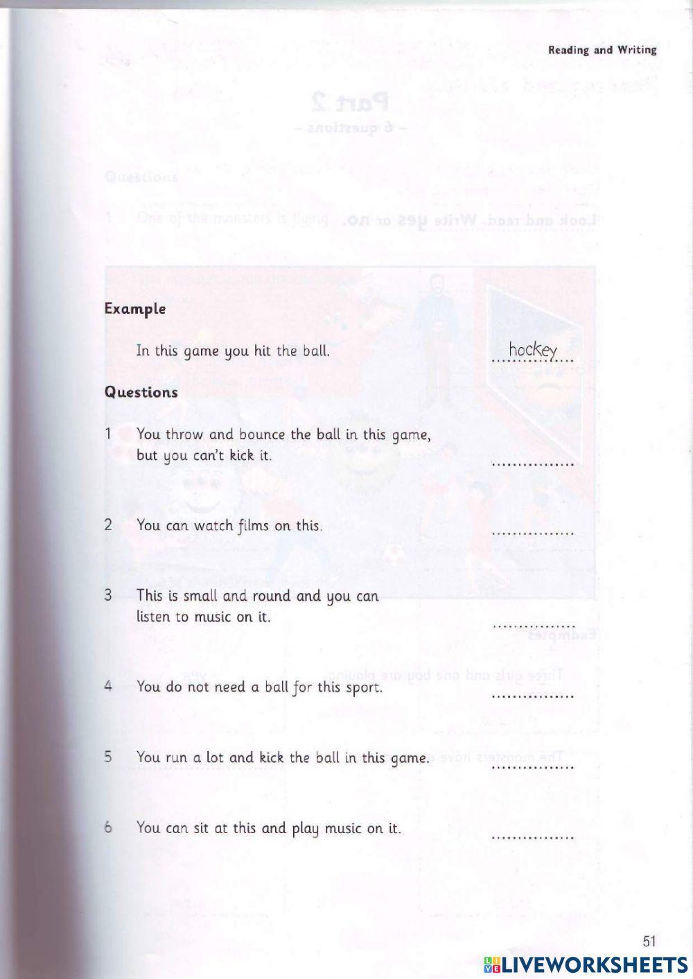 Movets - Test 3.1 - Book 2 - Reading + Writing