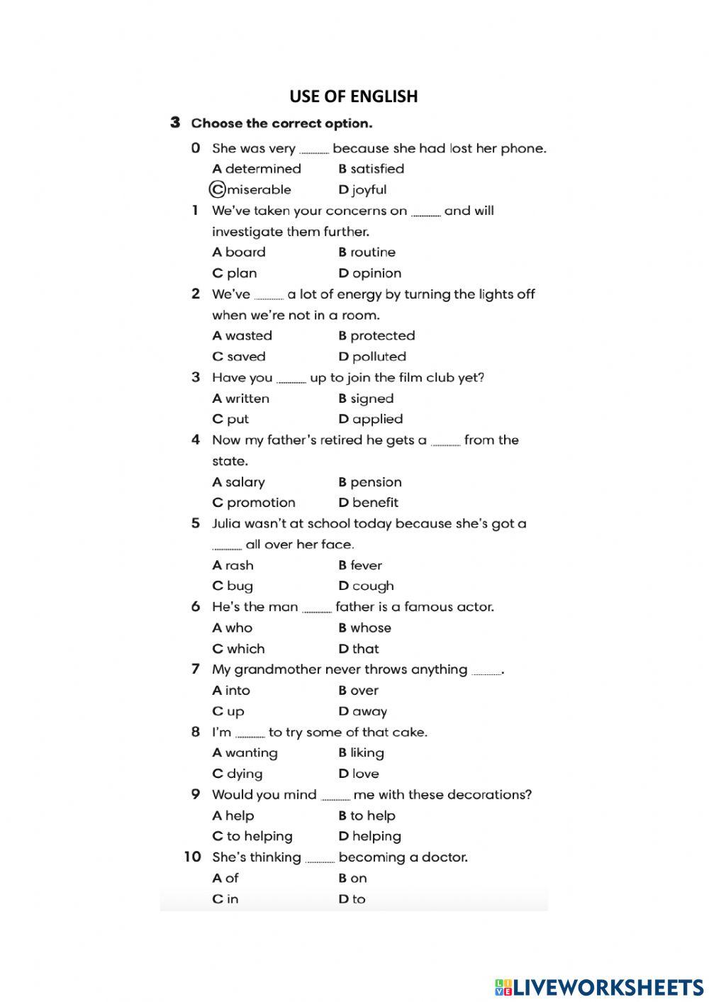 End of year test 2 eso