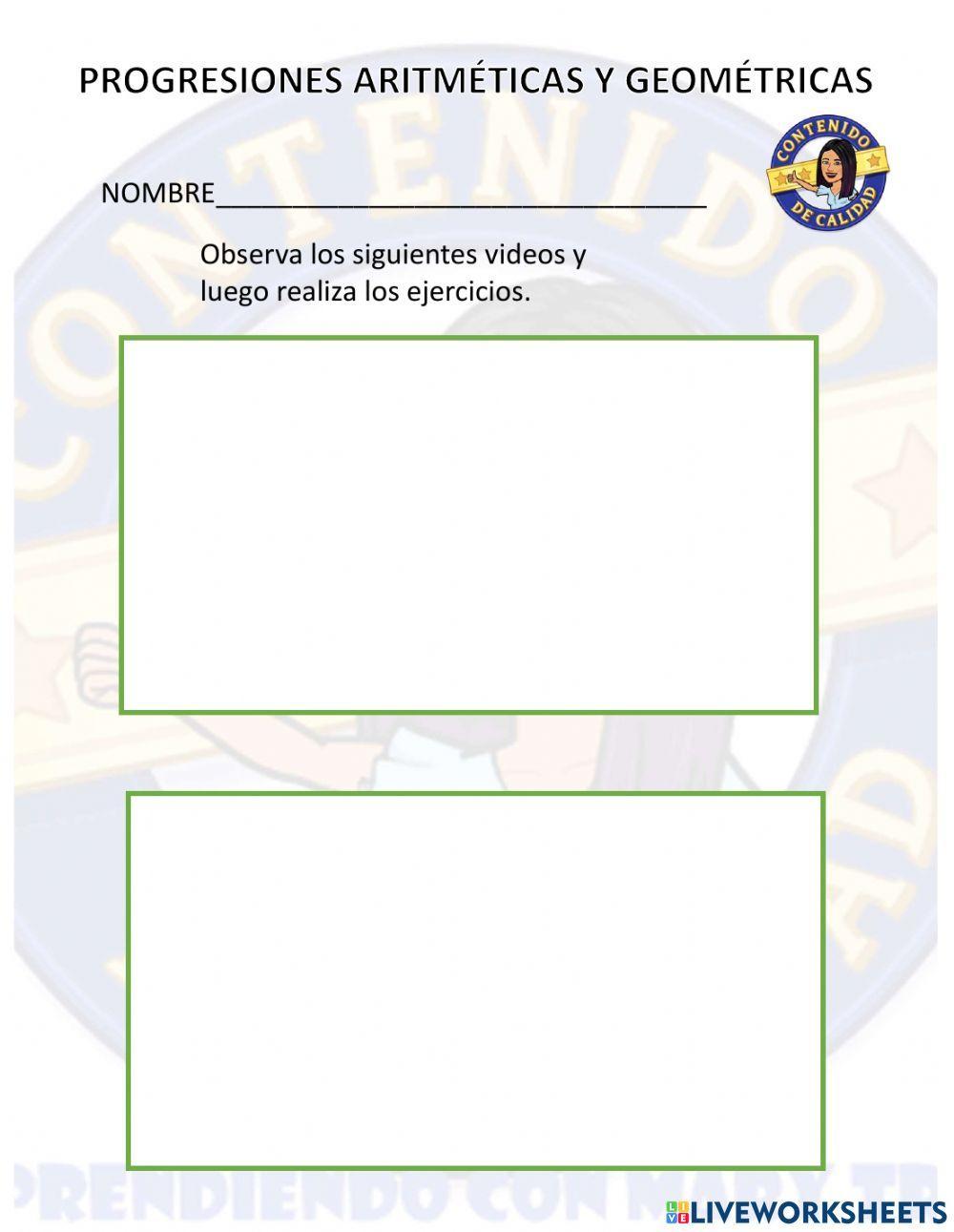 Progresión geométrica