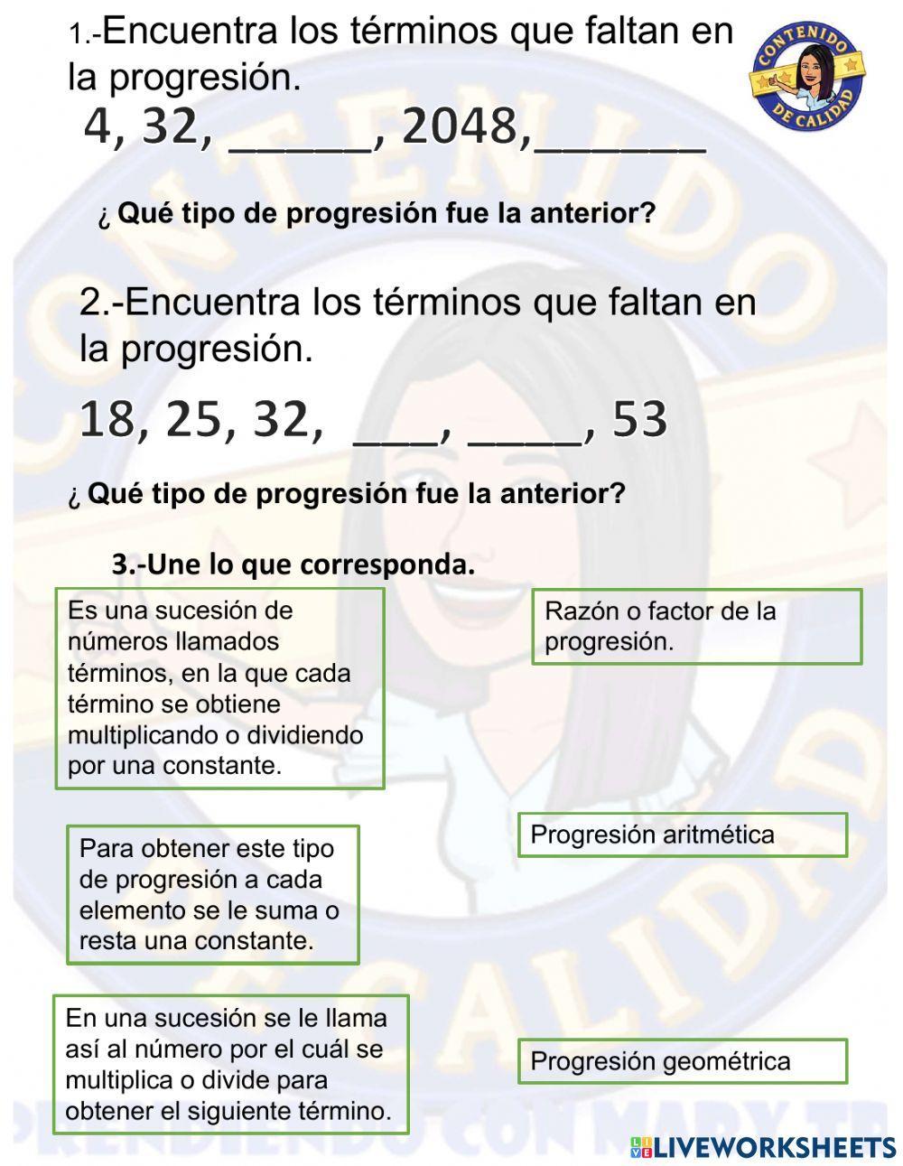 Progresión geométrica