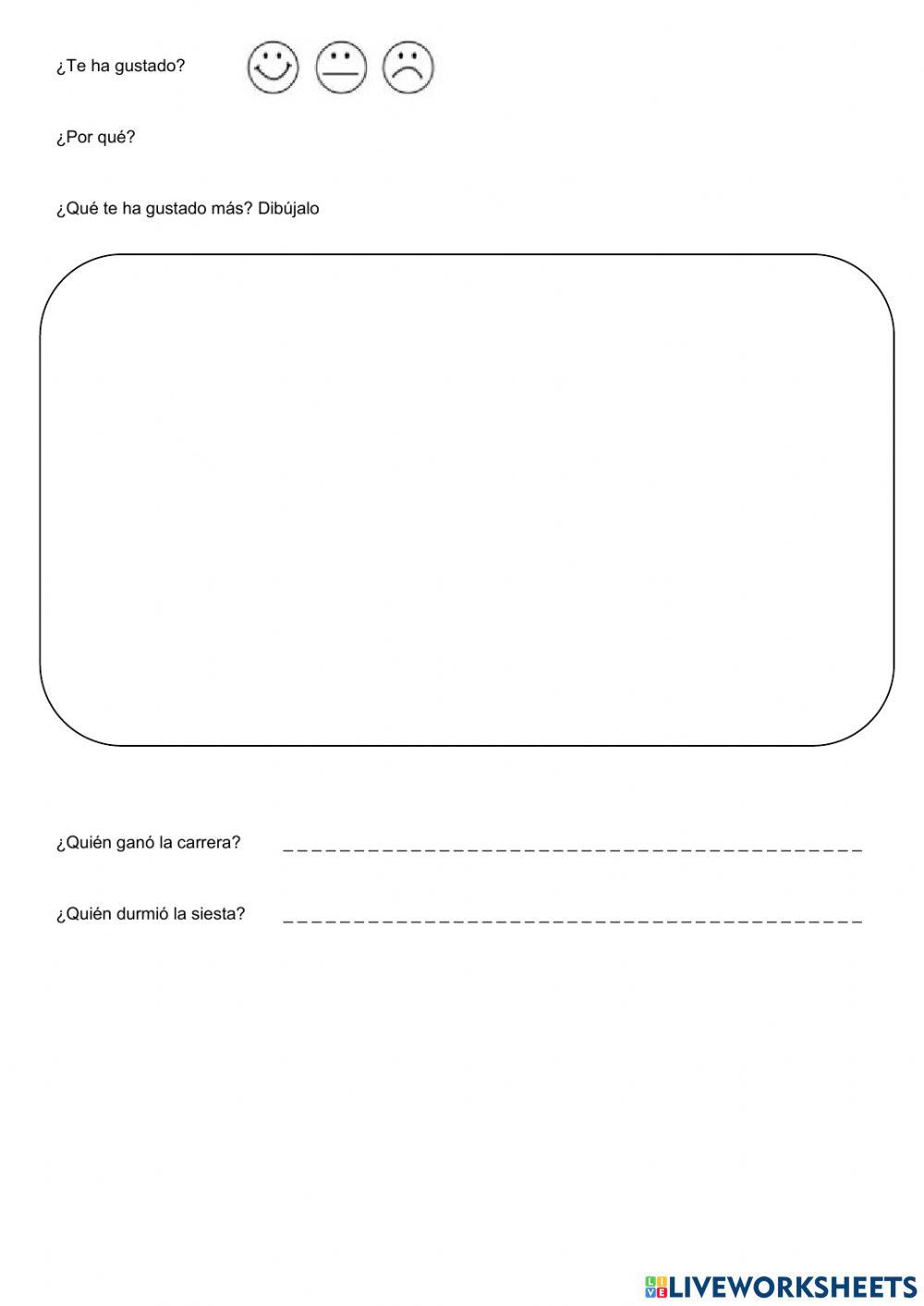 Ficha de lectura: la liebre y la tortuga 2