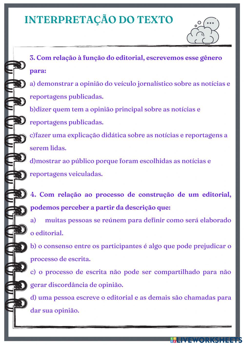 Vozes verbais e interpretação textual