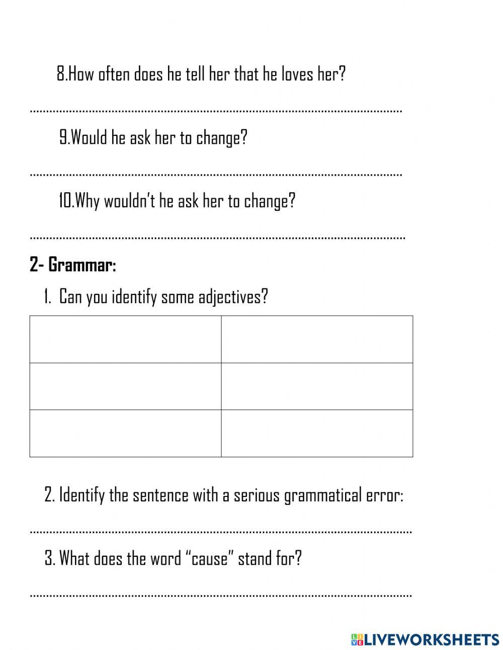 Simple Present + Adjectives