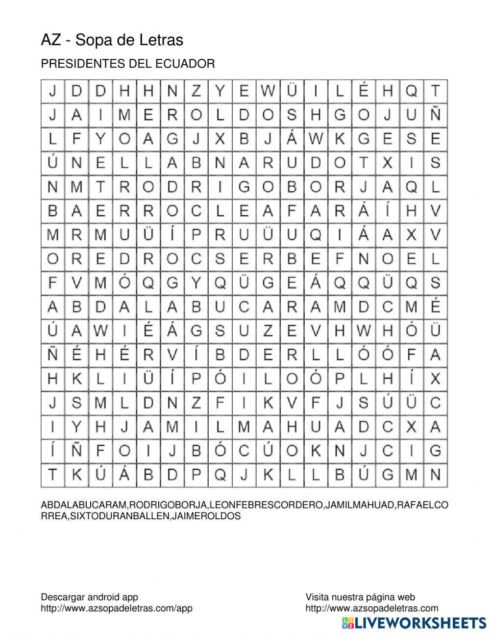 Presidentes del ecuador