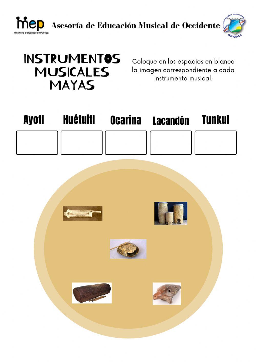 Instrumentos musicales Civilización Maya