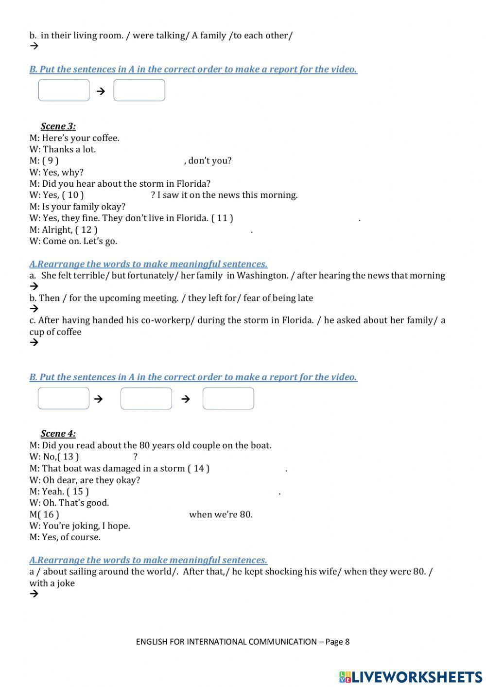 3. topics and activities