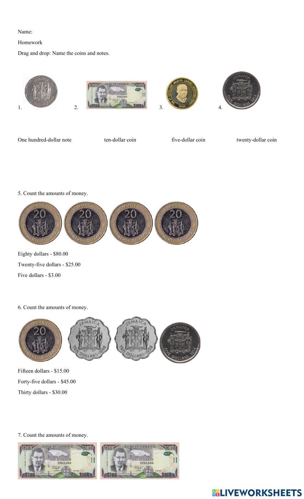 Jamaican Money Interactive Exercise Live Worksheets jamaican-money-interactive-exercise-live-worksheets