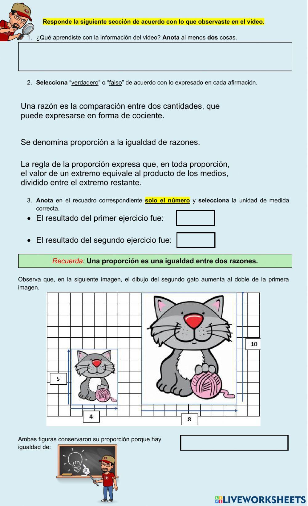 Razones y proporciones