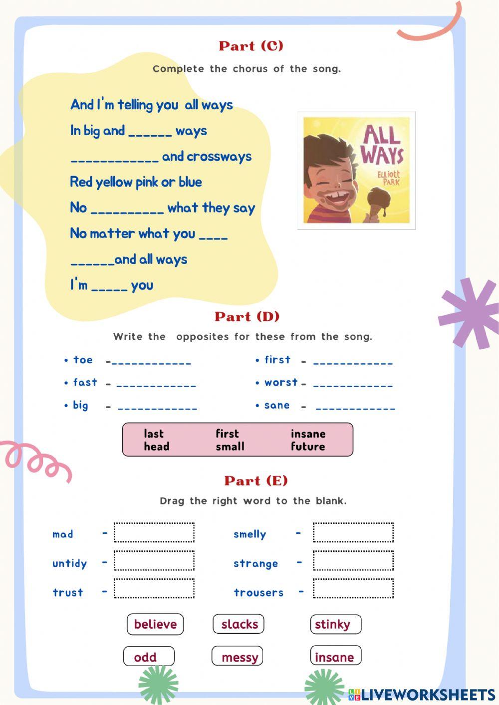 ALL WAYS I'm for YOU