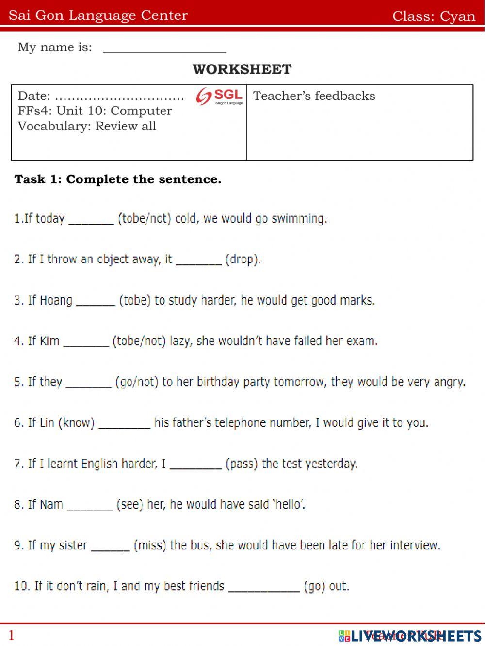 FFs4. Unit 10: Computer