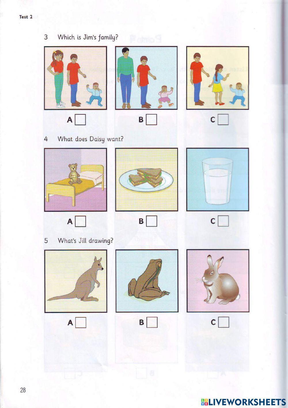 Movers - Test 2 - Book 3 - Listening