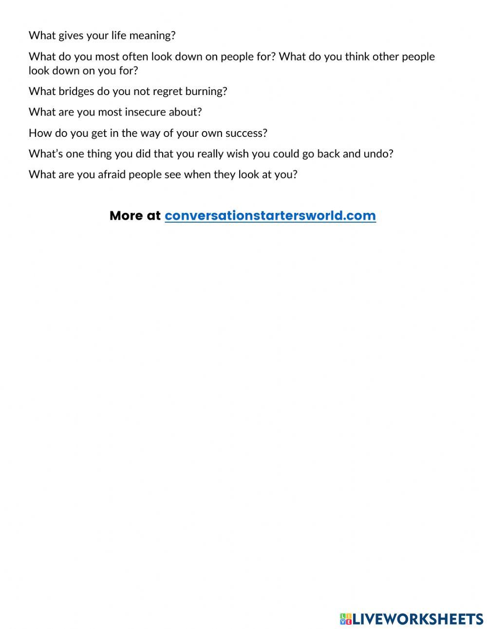 Questions for practice