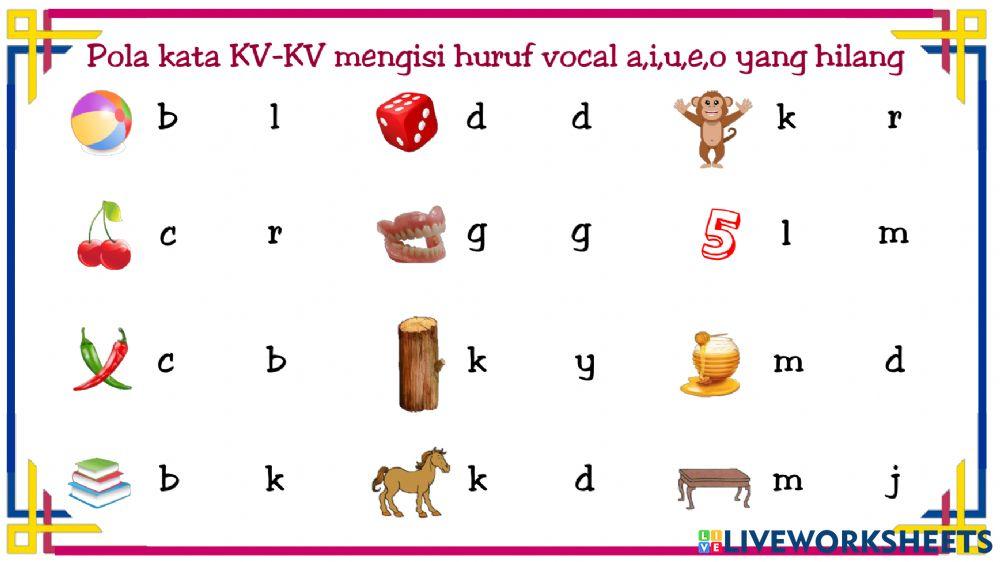 Literasi: KV-KV Vokal yang hilang