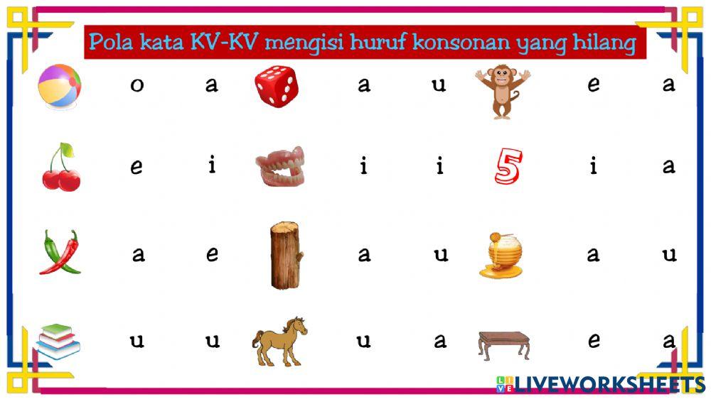 Literasi: KV-KV Konsonan yang hilang