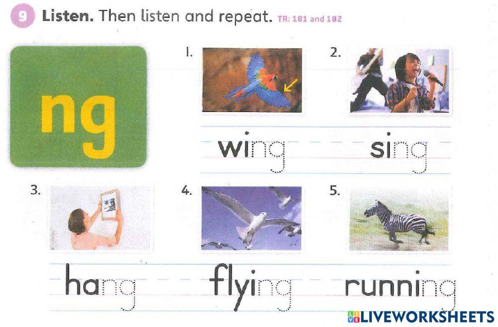 Phonics w, wh, ng, mb