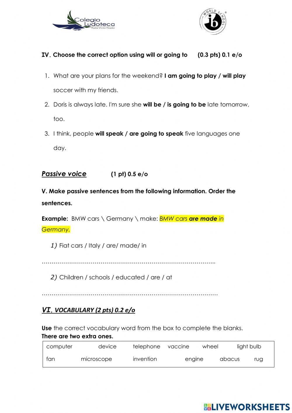 6th-Second Term exam