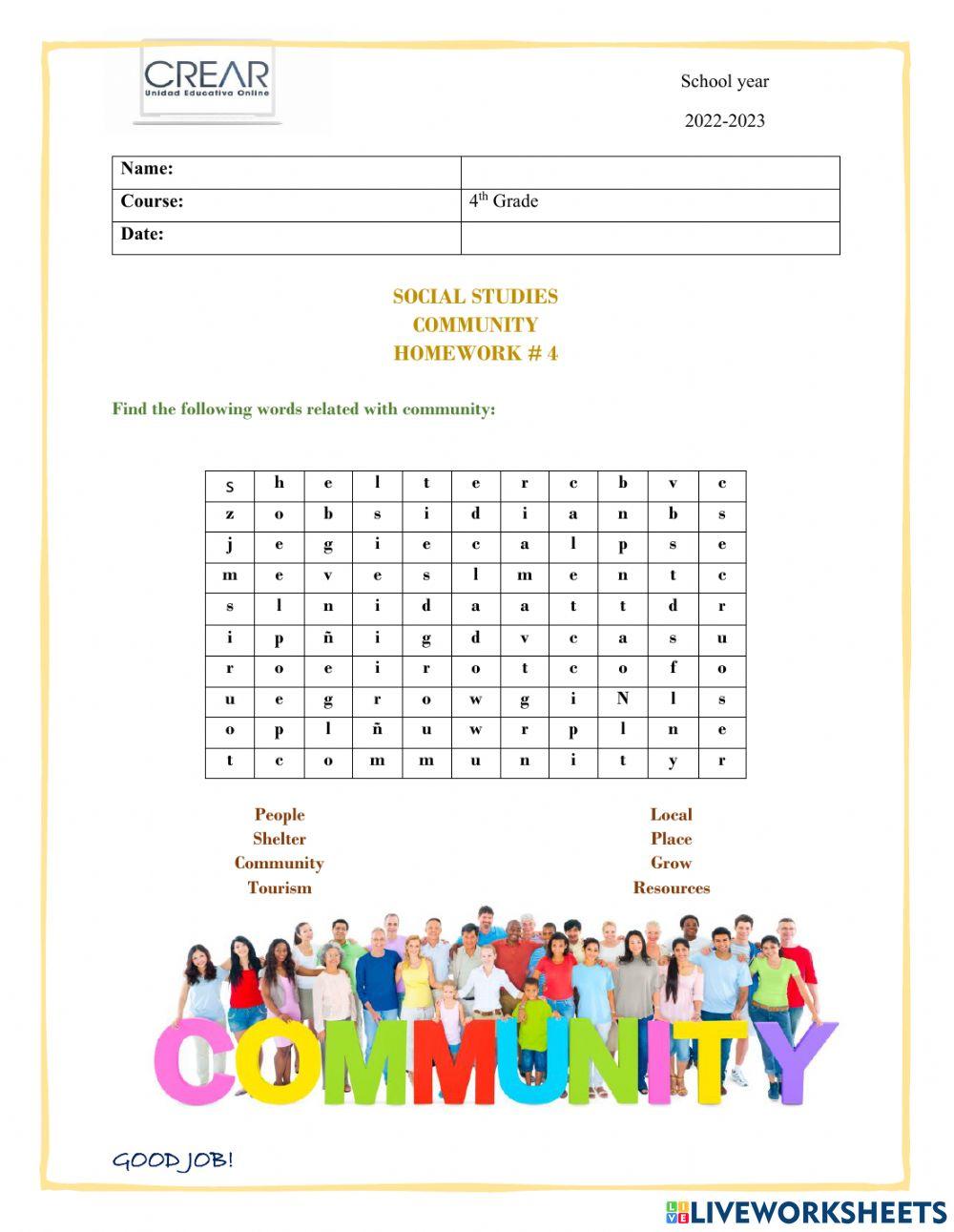 Homework - 4 worksheet | Live Worksheets