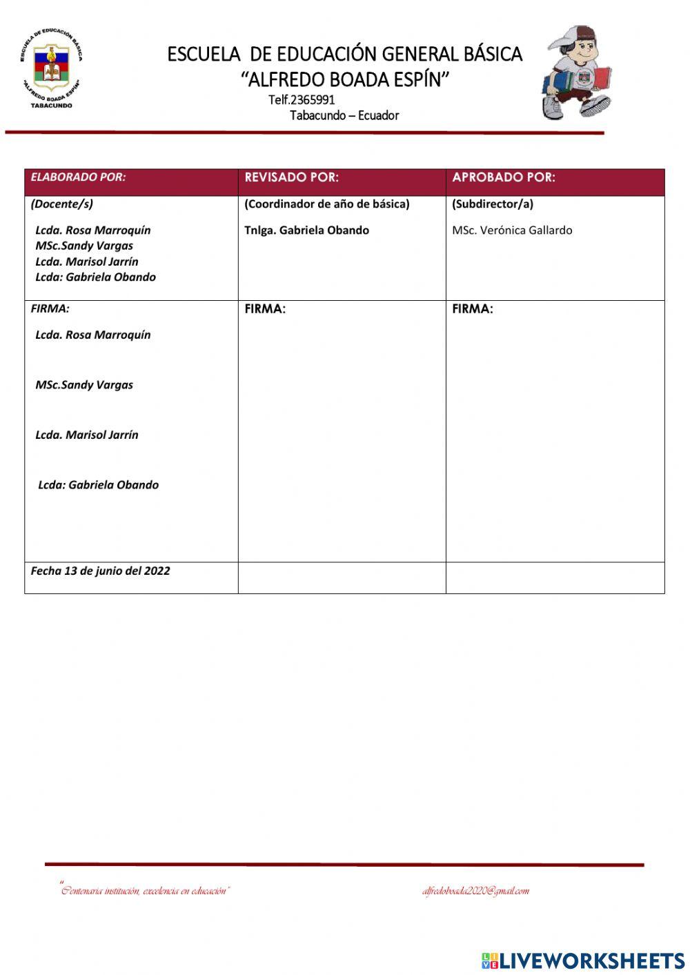 Evaluacion matematica