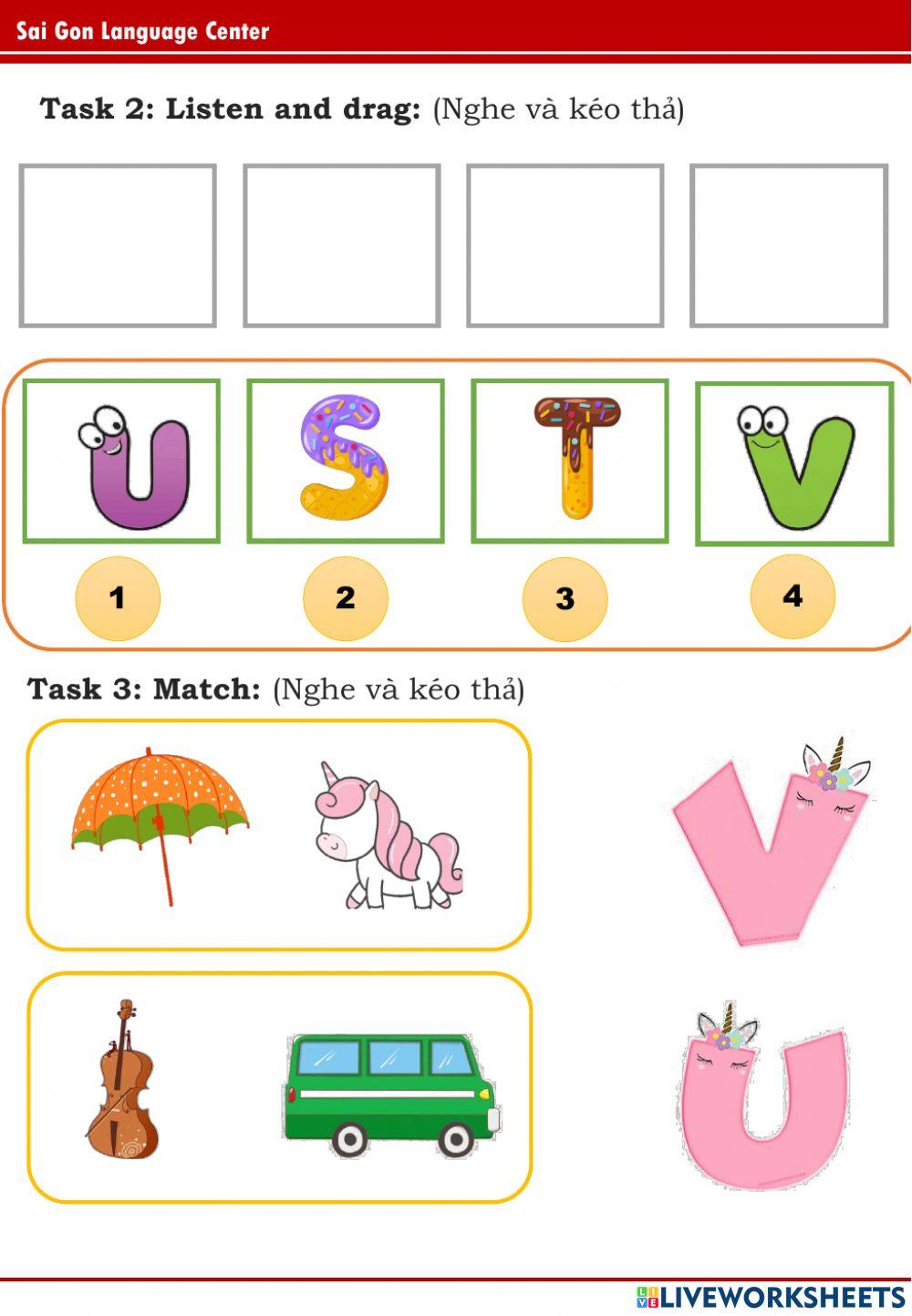 PPD A4 - (unicorn, umbrella, van, violin)