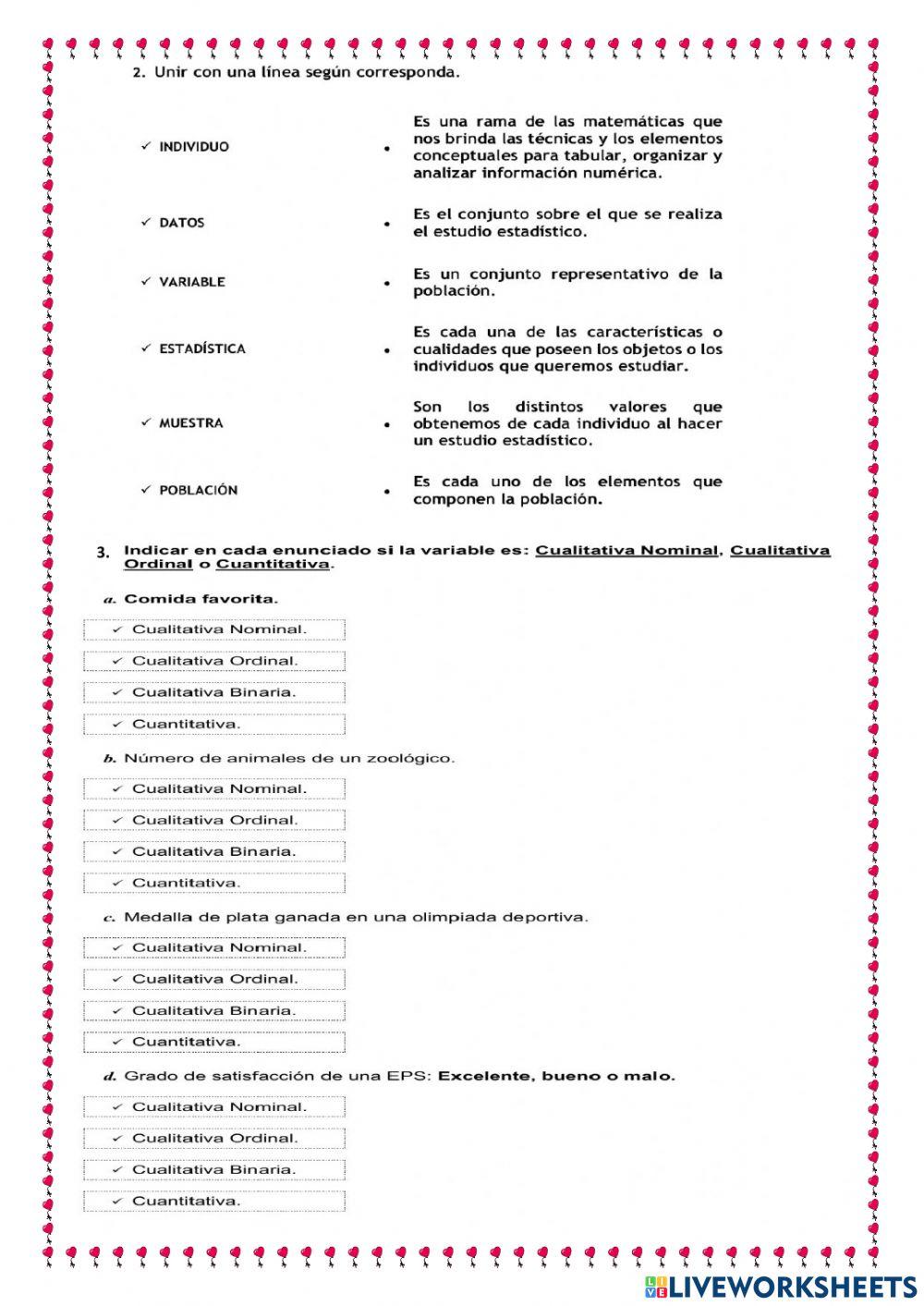 Conceptos de estadistica