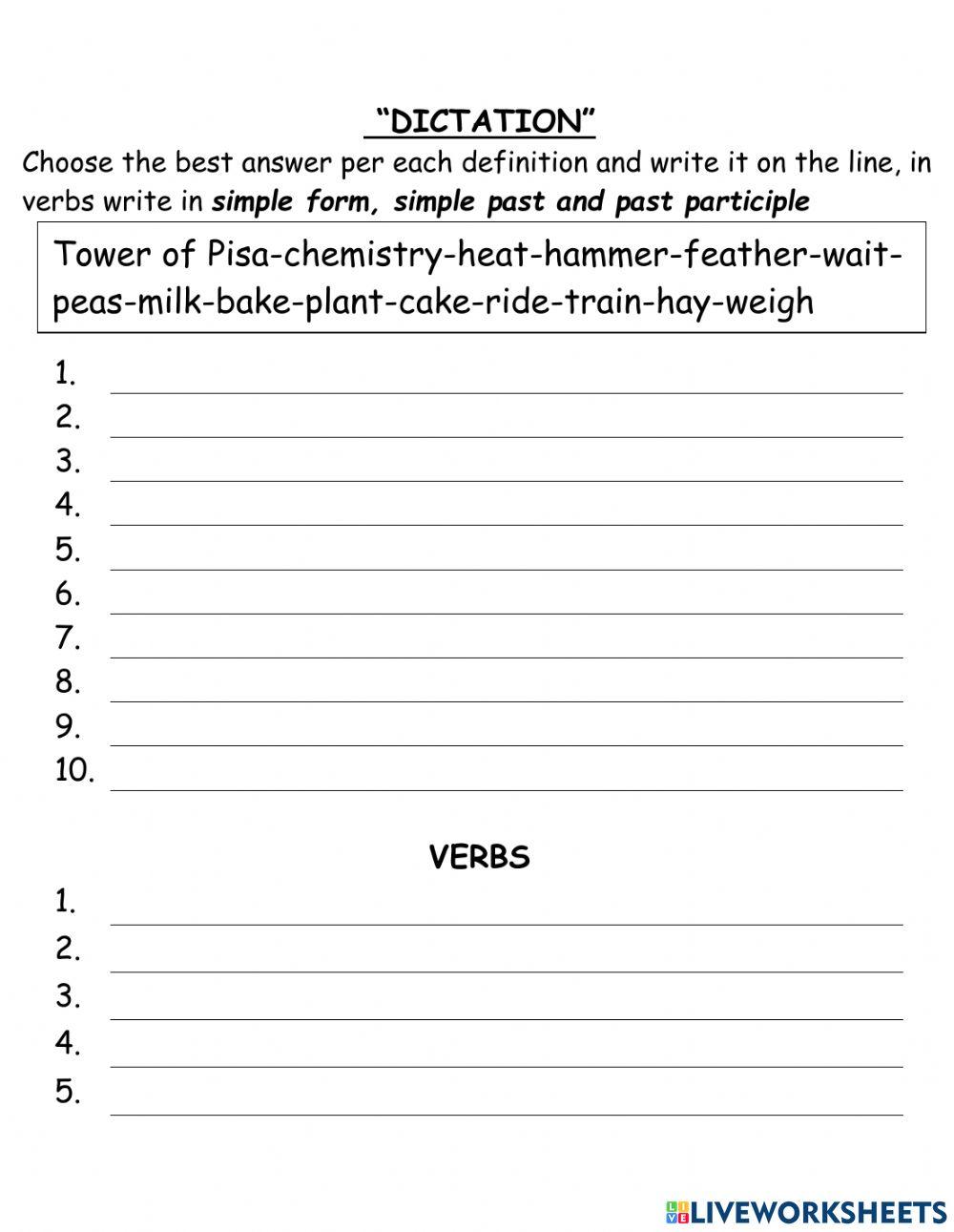 DICTATION JUNE 22nd  VOC 32