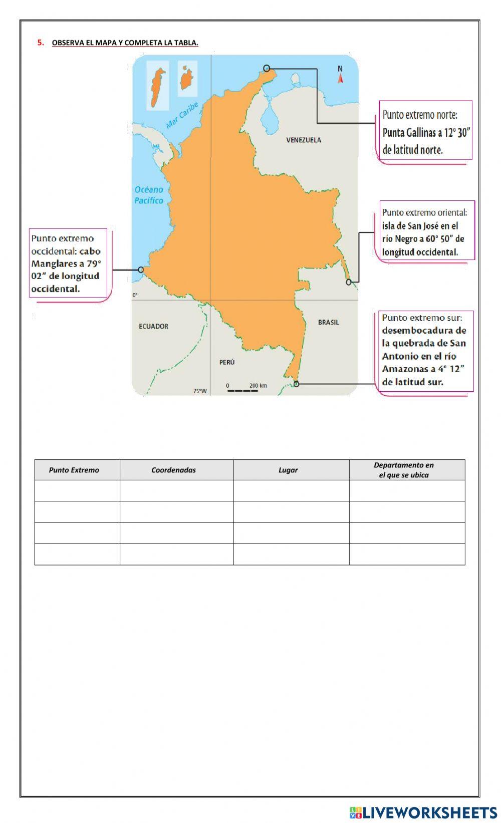 Localización de Colombia