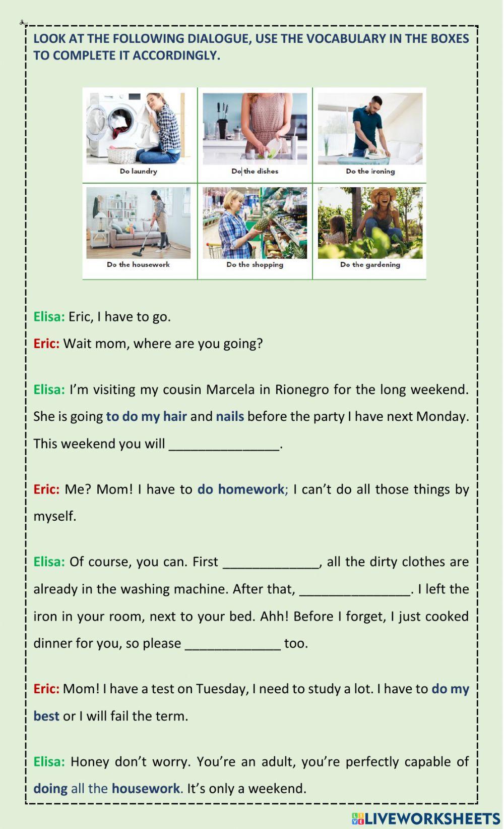 Reading exercise with -Do-