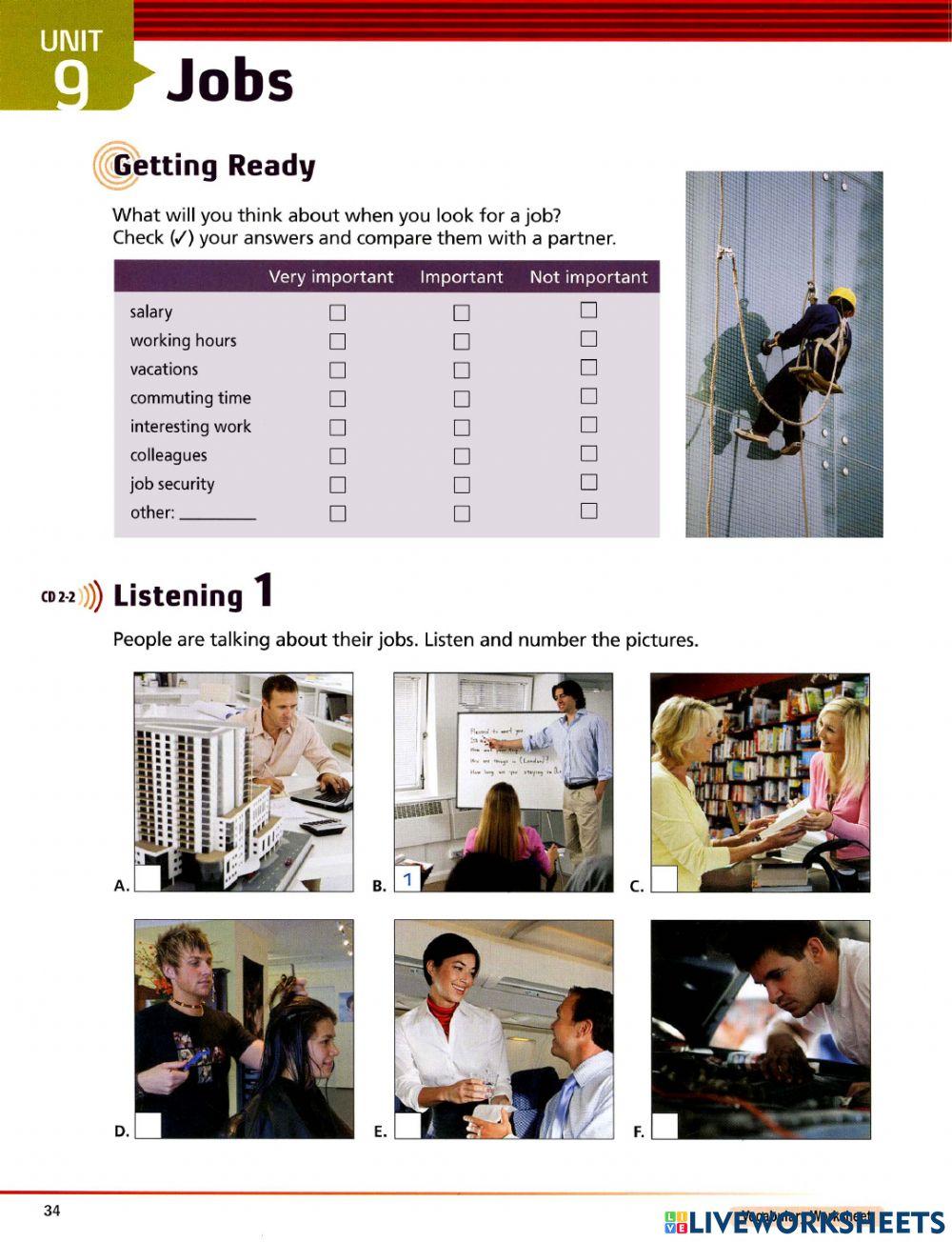 Unit 8 Listening supplementary