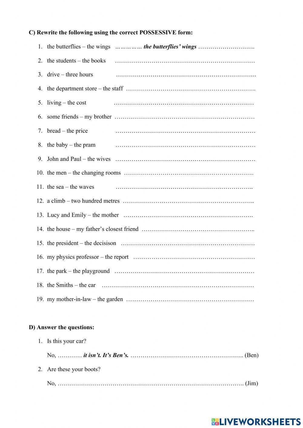 Worksheet 57