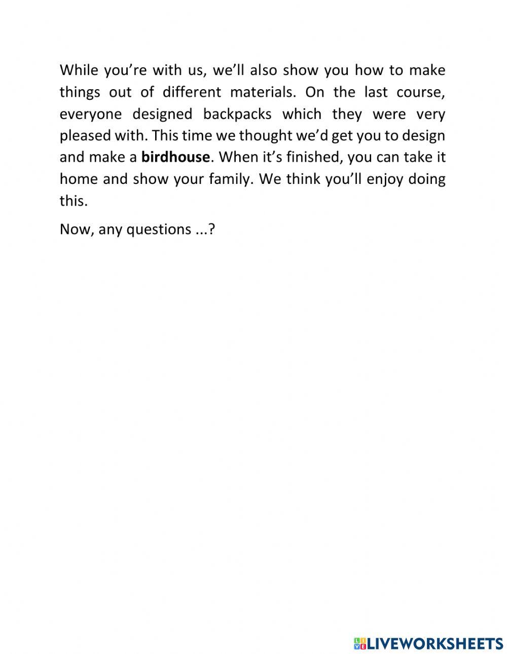 PET 1-TEST 1-PART 3-sCRIPT