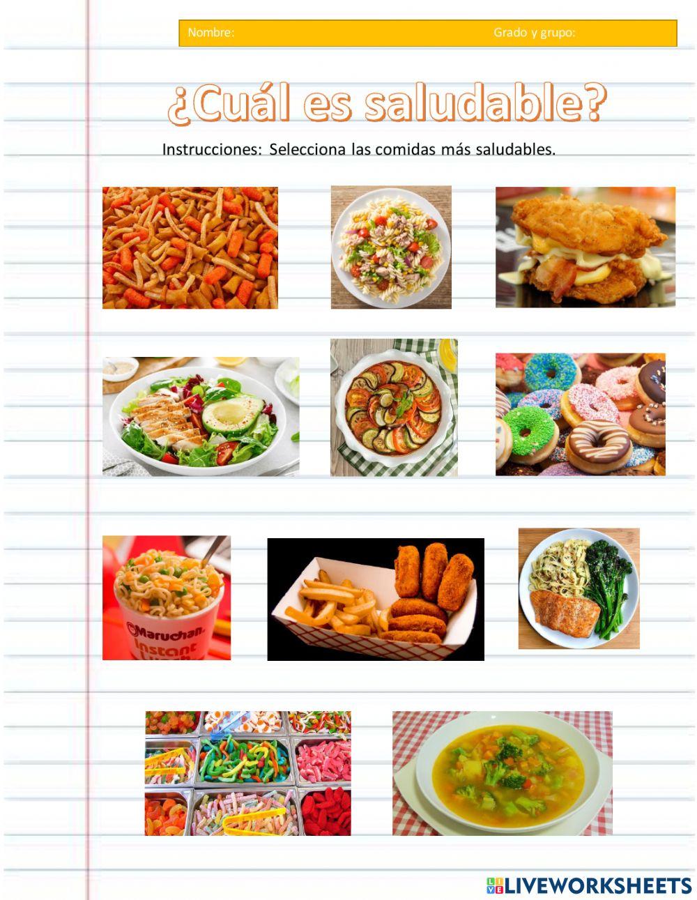 Alimentos saludables