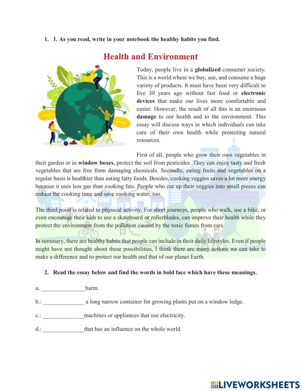 Health and Environment