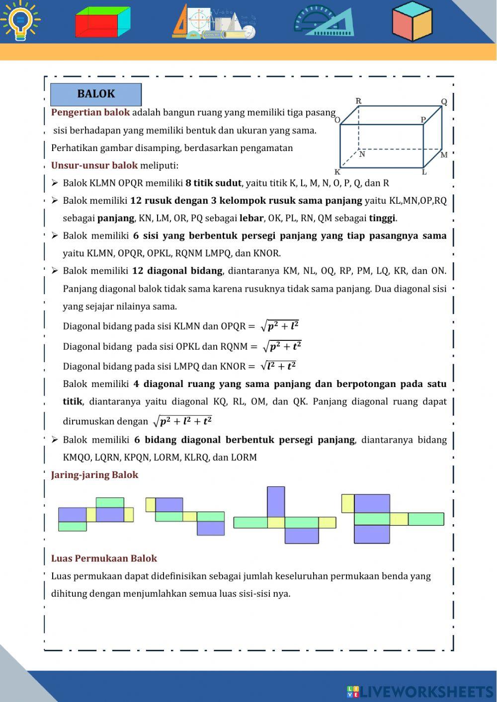 Lkpd 1 bangun ruang sisi datar