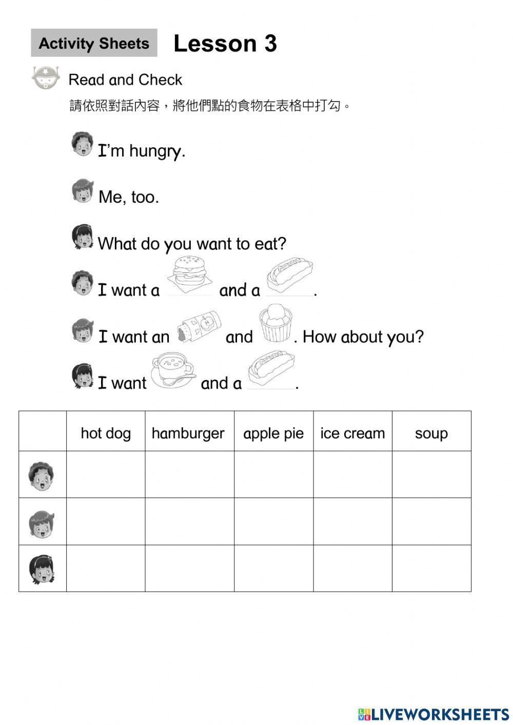 FM4-L3-Acitvity sheets online exercise for | Live Worksheets