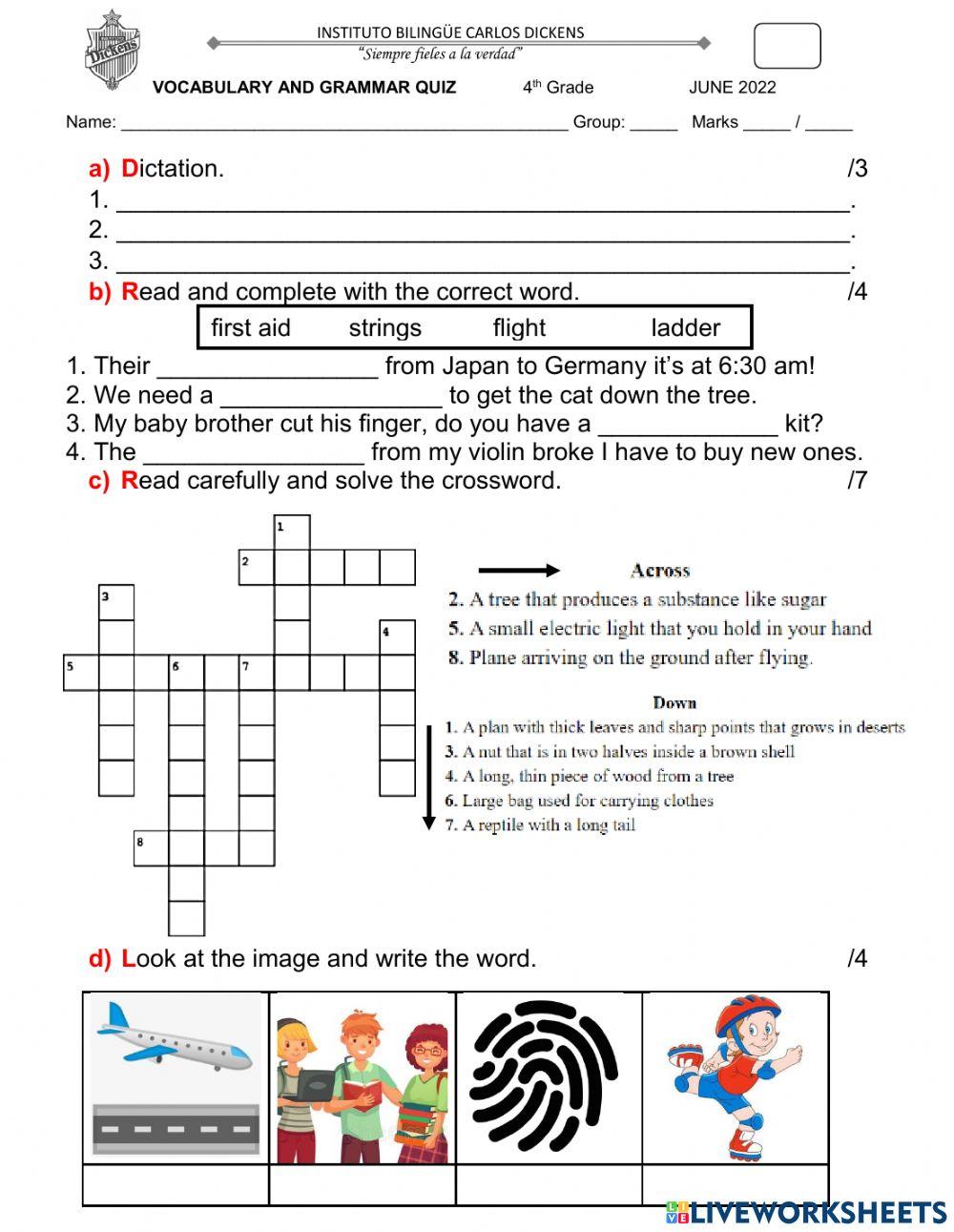 23 - Vocabulary Quiz 2-5