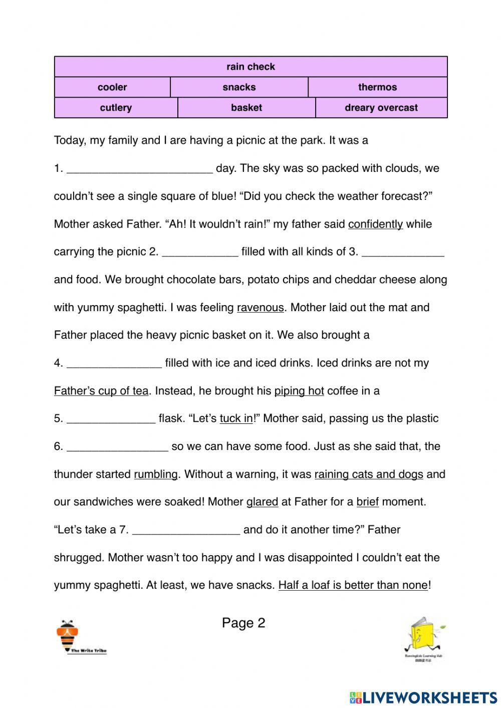 P1-P2 writing workshop day 1