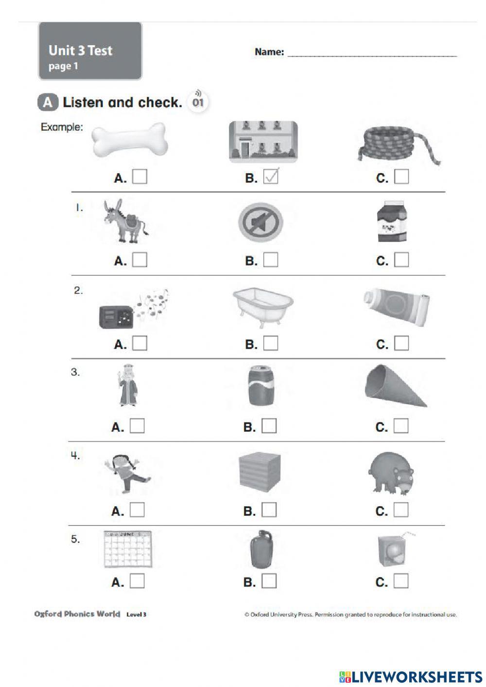 phonics 3 unit 3